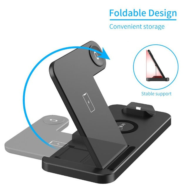 Space-Saving 4-in-1 Fast Wireless Charger