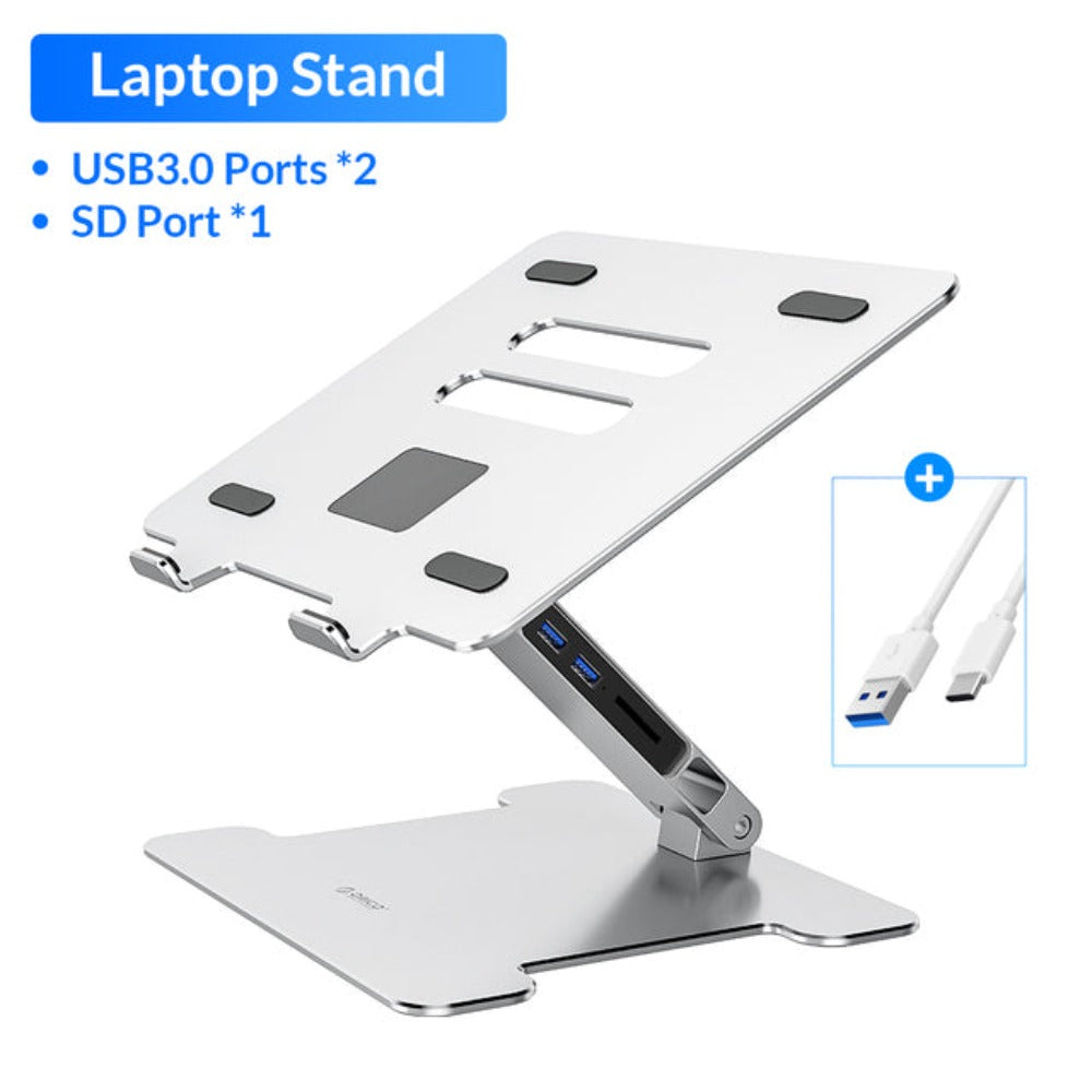 Orico Foldable Laptop Stand with USB3.0 HUB and SD Port